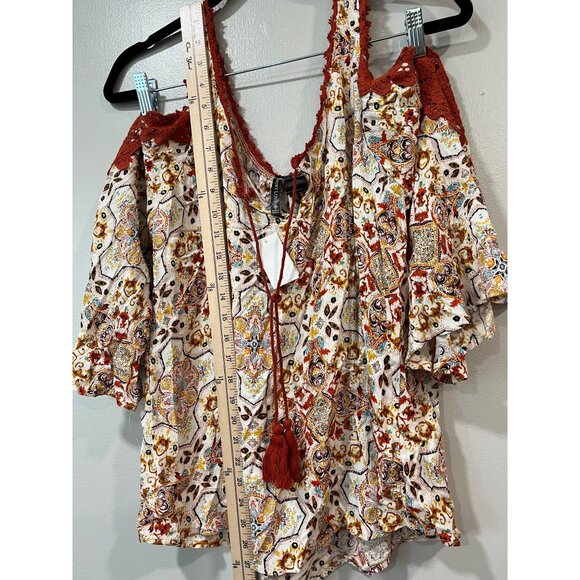 Ivory Love Women's‎ Long-sleeve Top Size Large Multi Color - Picture 4 of 8